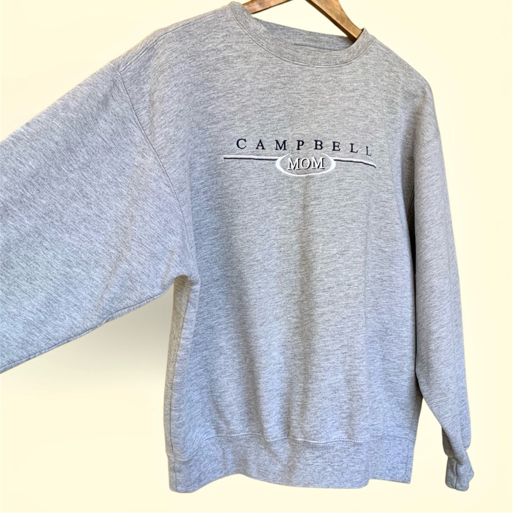 Campbell University Mom Jansport Crewneck Embroidered Sweatshirt